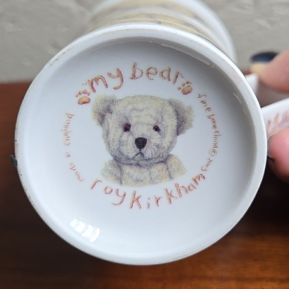 ROY KIRKHAM SET OF 2 BONE CHINA "MY BEAR" MUGS - Picture 7 of 14